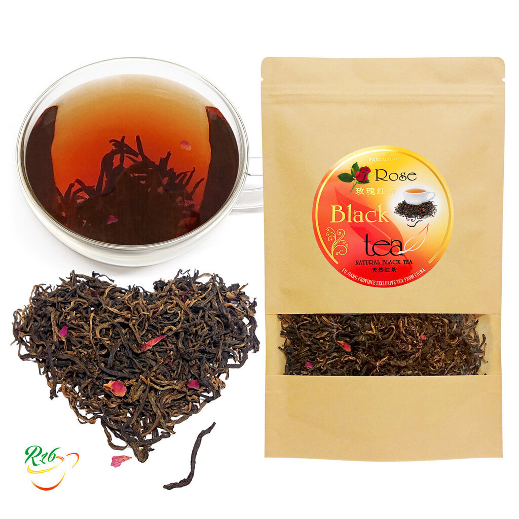 Eksklusiivne Hiina roosi must tee koos pungadega, Rose Black tea with tips, 100 g hind ja info | Tee | kaup24.ee