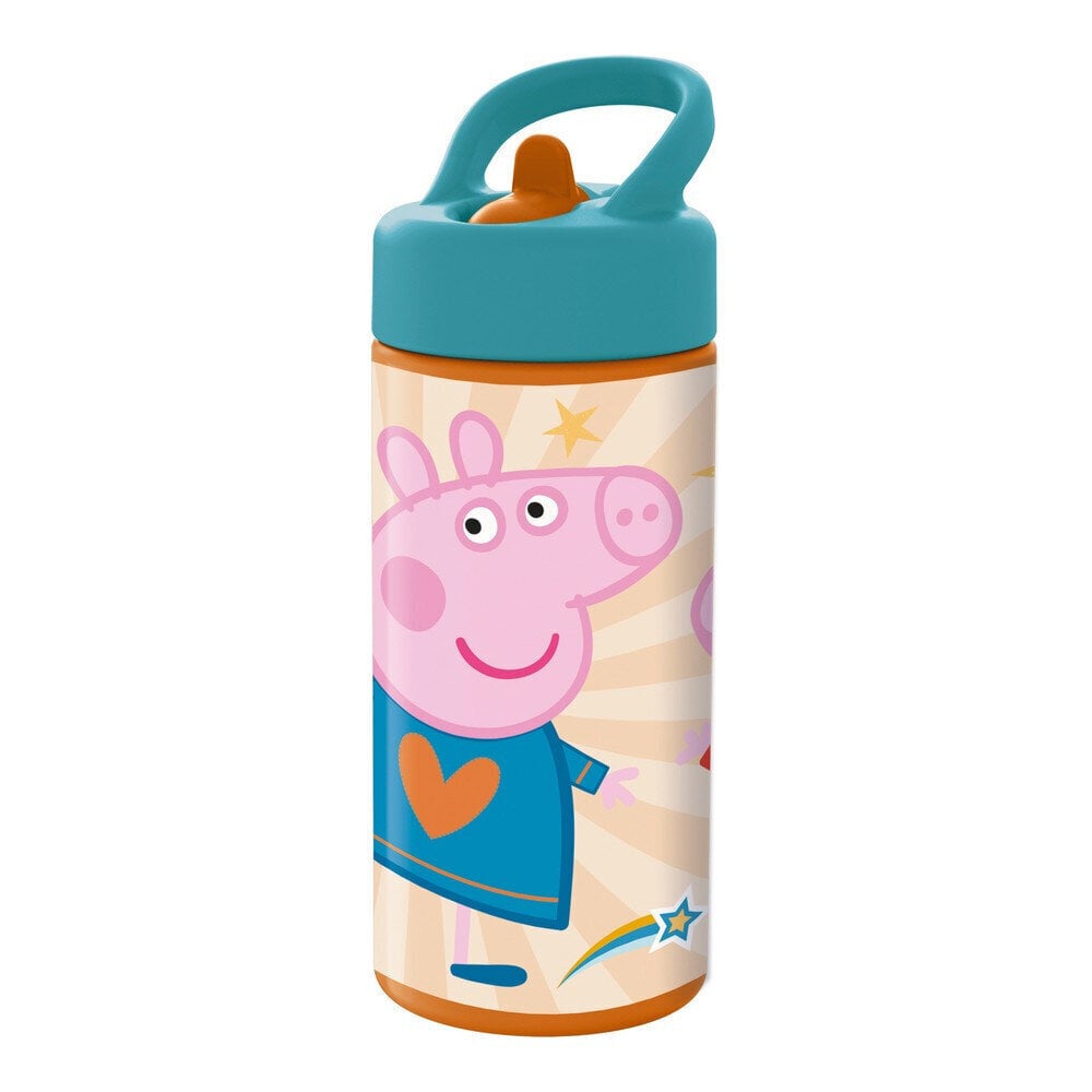 Veepudel Peppa Pig Having fun Roosa цена и информация | Joogipudelid | kaup24.ee
