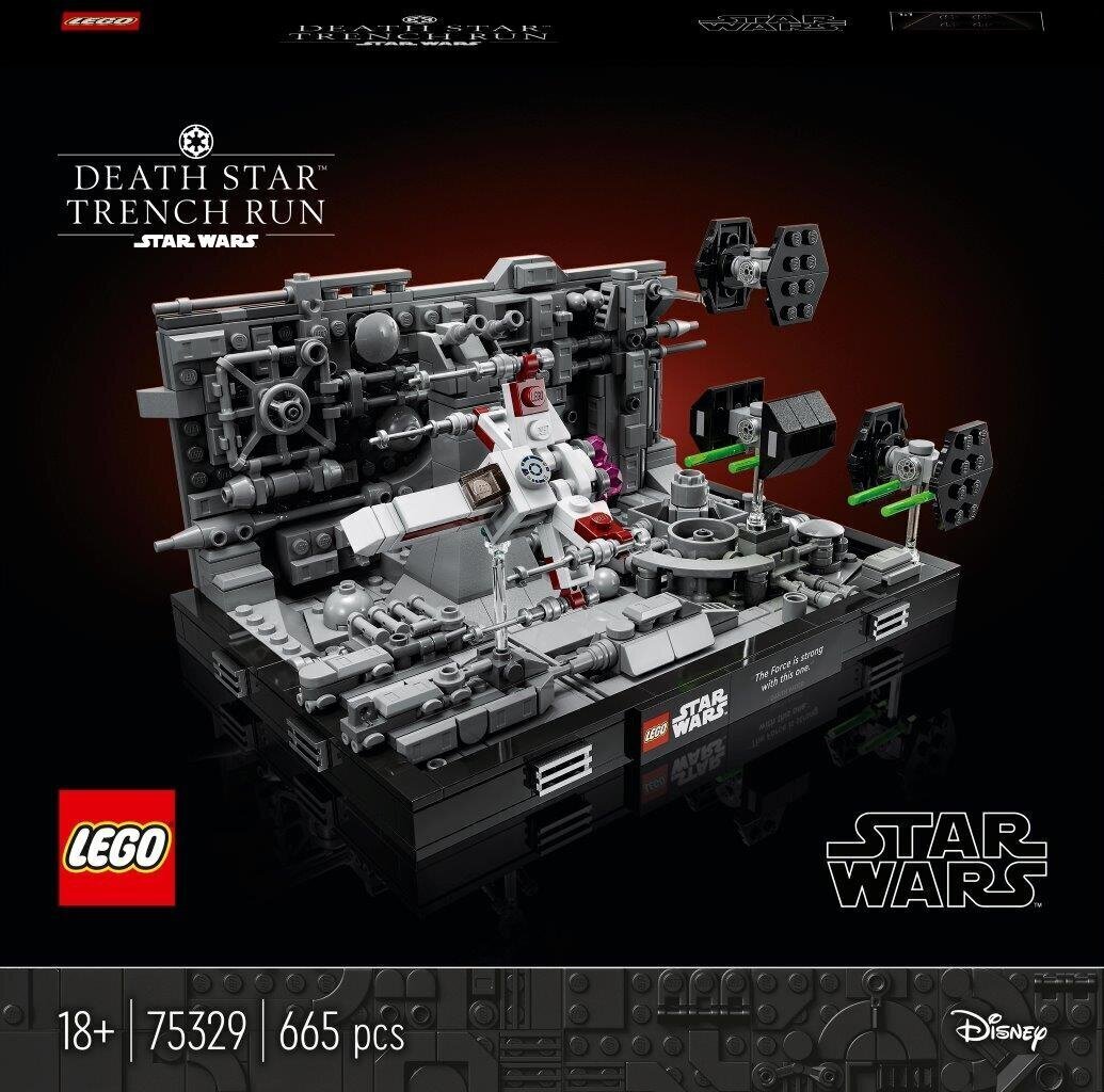 75329 LEGO® Star Wars Atakos Death Star kanjonuose diorama цена и информация | Klotsid ja konstruktorid | kaup24.ee