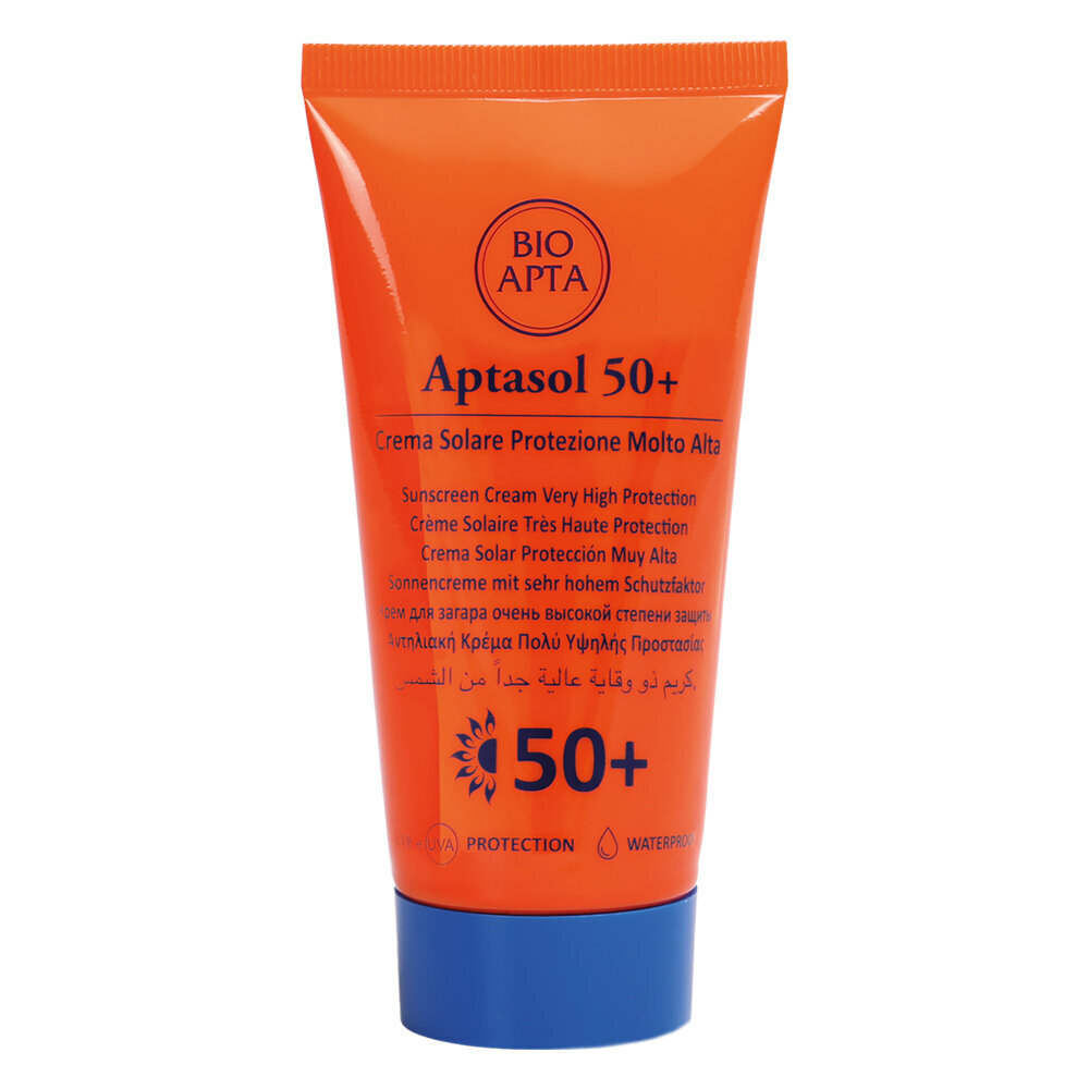 Päikesekaitsekreem Bioapta Aptasol Crema SPF50+, 75 ml цена и информация | Päikesekreemid | kaup24.ee