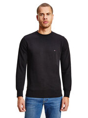 Meeste T-särk Tommy Hilfiger CORE COTTON SWEATSHIRT, must MW0MW08665 BDS 40741 hind ja info | Meeste pusad | kaup24.ee