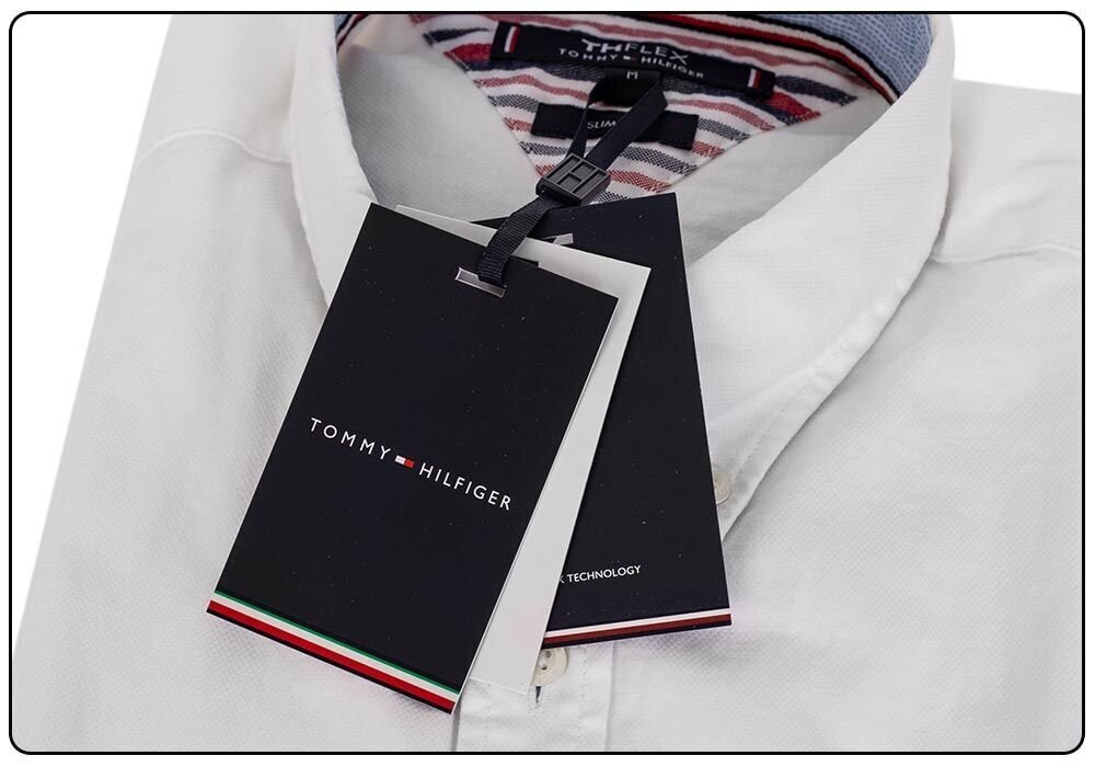 Ülikonnasärk Tommy Hilfiger SLIM FLEX DOBBY SHIRT WHITE MW0MW17640 YBR 26577 hind ja info | Meeste särgid ja triiksärgid | kaup24.ee