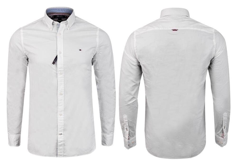 Ülikonnasärk Tommy Hilfiger SLIM FLEX DOBBY SHIRT WHITE MW0MW17640 YBR 26577 hind ja info | Meeste särgid ja triiksärgid | kaup24.ee