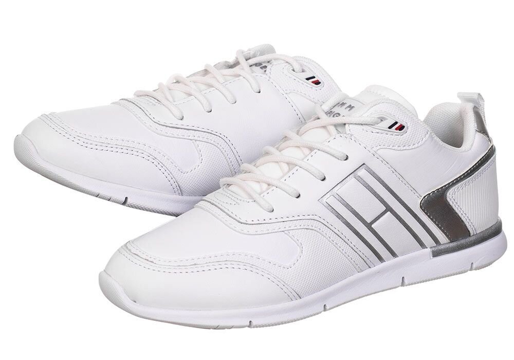 Naiste jalatsid Tommy Hilfiger METALLIC LIGHTWEIGHT SNEAKER WHITE FW0FW05693 YBR 26884 цена и информация | Naiste spordi- ja vabaajajalatsid | kaup24.ee