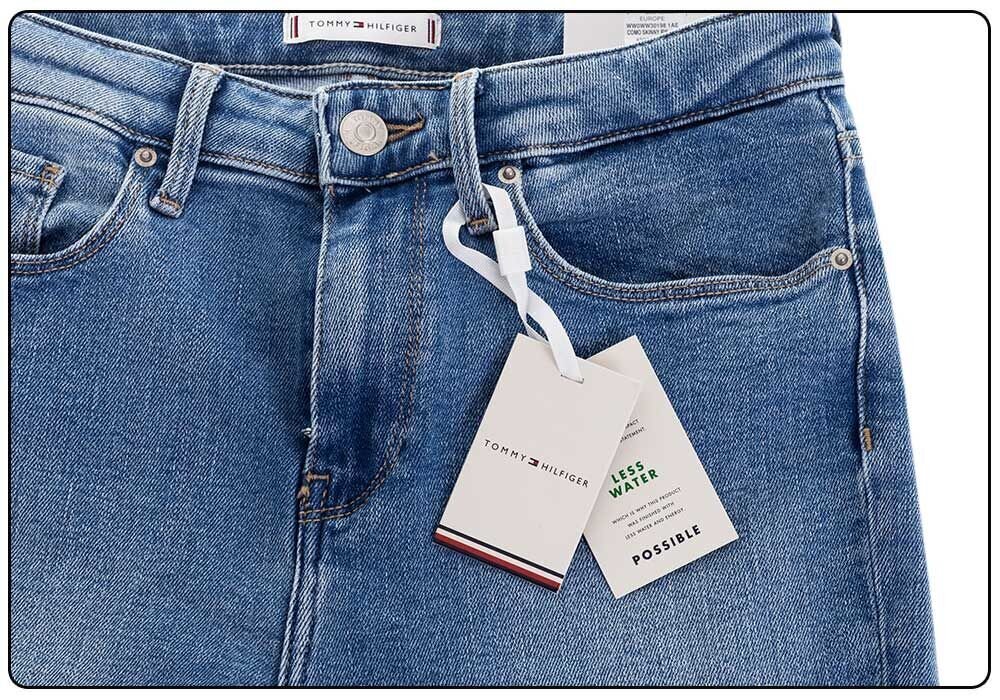 Naiste teksapüksid Tommy Hilfiger COMO SKINNY RW JUL BLUE WW0WW30198 1AE 26418 цена и информация | Naiste püksid | kaup24.ee