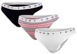 Naiste stringid Tommy Hilfiger, 3 paari THONG PRINT UW0UW02521 0W2 26637 цена и информация | Naiste aluspüksid | kaup24.ee