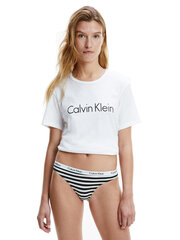 Женские трусики-стринги Calvin Klein THONG 0000D1617E W1F 38479 цена и информация | набор из 3 хлопковых женских трусиков с рисунком | kaup24.ee