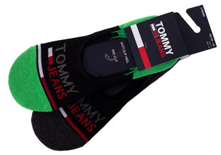 Мужские носки TOMMY HILFIGER, 2 пары, зеленые/черные 100000403 012 39903 цена и информация | Мужские носки | kaup24.ee