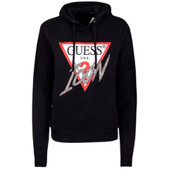 Guess naiste dressipluus ICONIC HOOD, must W1BQ09K68I1 JBLK 40138 цена и информация | Женские кофты | kaup24.ee