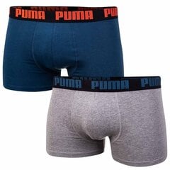 Meeste lühikesed püksid Puma BASIC BOXER 2 paari, sinine / hall 906823 44 41551 hind ja info | Meeste aluspesu | kaup24.ee