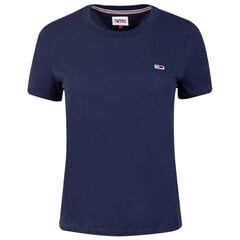 Naiste T-särk Tommy Hilfiger TJW REGULAR JERSEY C KAELUS, tumesinine DW0DW09198 C87 42287. цена и информация | Женские футболки | kaup24.ee