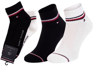 Мужские носки Tommy Hilfiger 2 пары, черные/белые 40956 цена и информация | Мужские носки | kaup24.ee