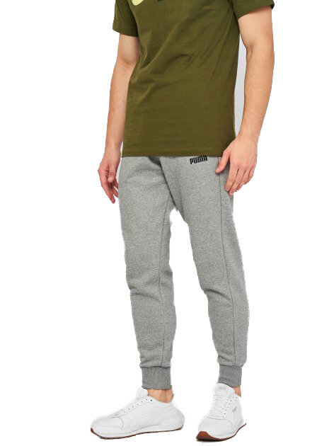 Meeste dressipüksid Puma ESS+ 2 COL LOGO PANTS, hall 586767 03 41015 цена и информация | Meeste spordiriided | kaup24.ee