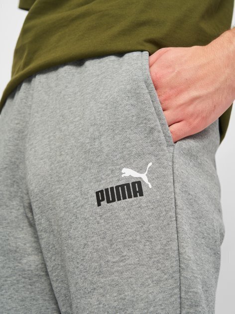 Meeste dressipüksid Puma ESS+ 2 COL LOGO PANTS, hall 586767 03 41015 цена и информация | Meeste spordiriided | kaup24.ee