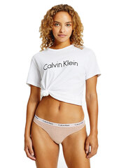 Calvin Klein naiste stringid THONG, kreemikas, 0000D1617E W1F 41794 цена и информация | Трусики | kaup24.ee