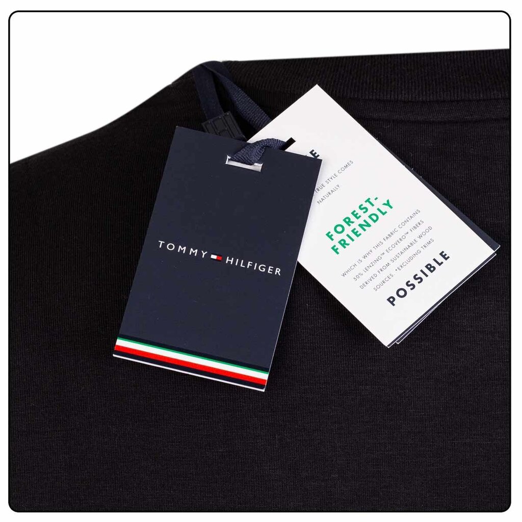 Tommy Hilfiger meeste T-särk T-SHIRT CN SS TEE, must UM0UM02348 BDS 42070 hind ja info | Meeste T-särgid | kaup24.ee