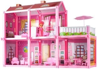 Кукольный домик с мебелью и куклой цена и информация | Игрушки для девочек | kaup24.ee