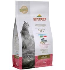 Сухой корм для кошек с лососем Almo Nature HFC Adult Sterilized Cat, 1,2 кг цена и информация | Сухой корм для кошек | kaup24.ee