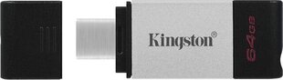 Kingston DT80/64GB цена и информация | USB накопители | kaup24.ee