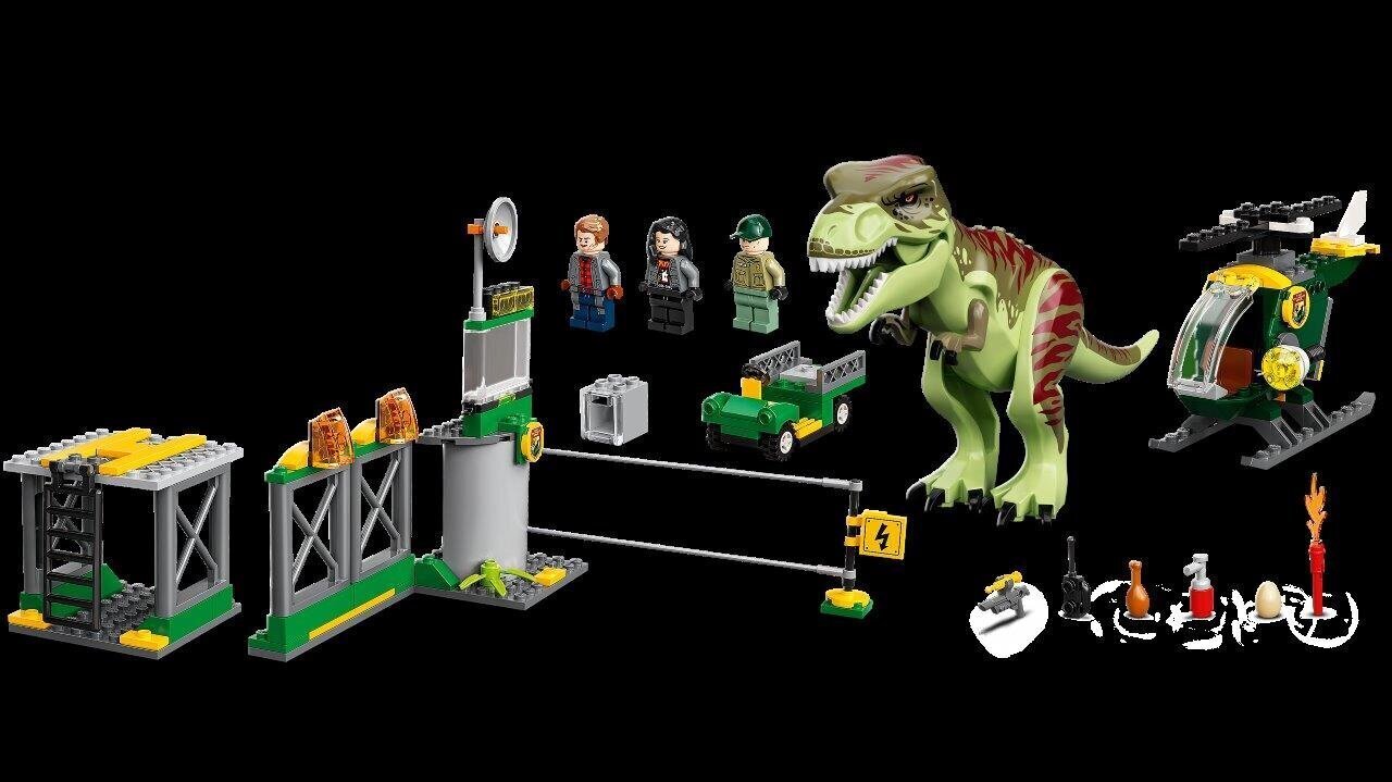 76944 LEGO® Jurassic World Dinosaurus türannosauruse põgenemine цена и информация | Klotsid ja konstruktorid | kaup24.ee