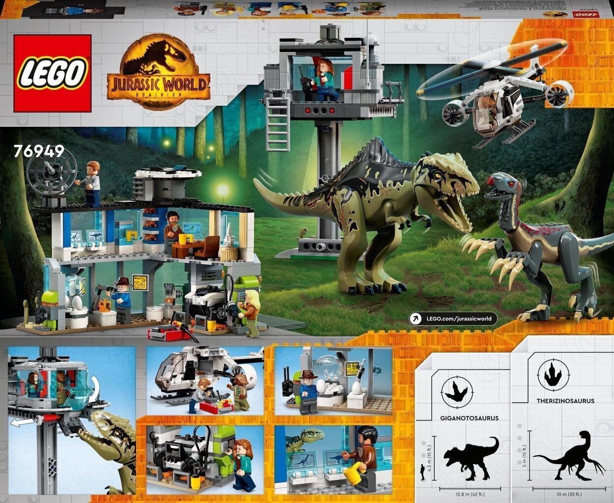 76949 LEGO® Jurassic World Атака гиганотозавра и теризинозавра цена |  kaup24.ee