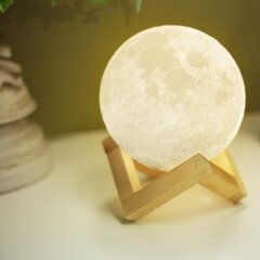 3D светящаяся луна S цена и информация | Настольные лампы | kaup24.ee