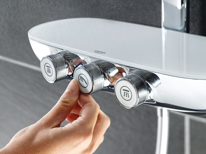 Dušisüsteem Grohe SmartControl 360 DUO termostaatilise segisti ja TrioMassage'i pihustusfunktsiooniga, 26250000 цена и информация | Komplektid ja dušipaneelid | kaup24.ee