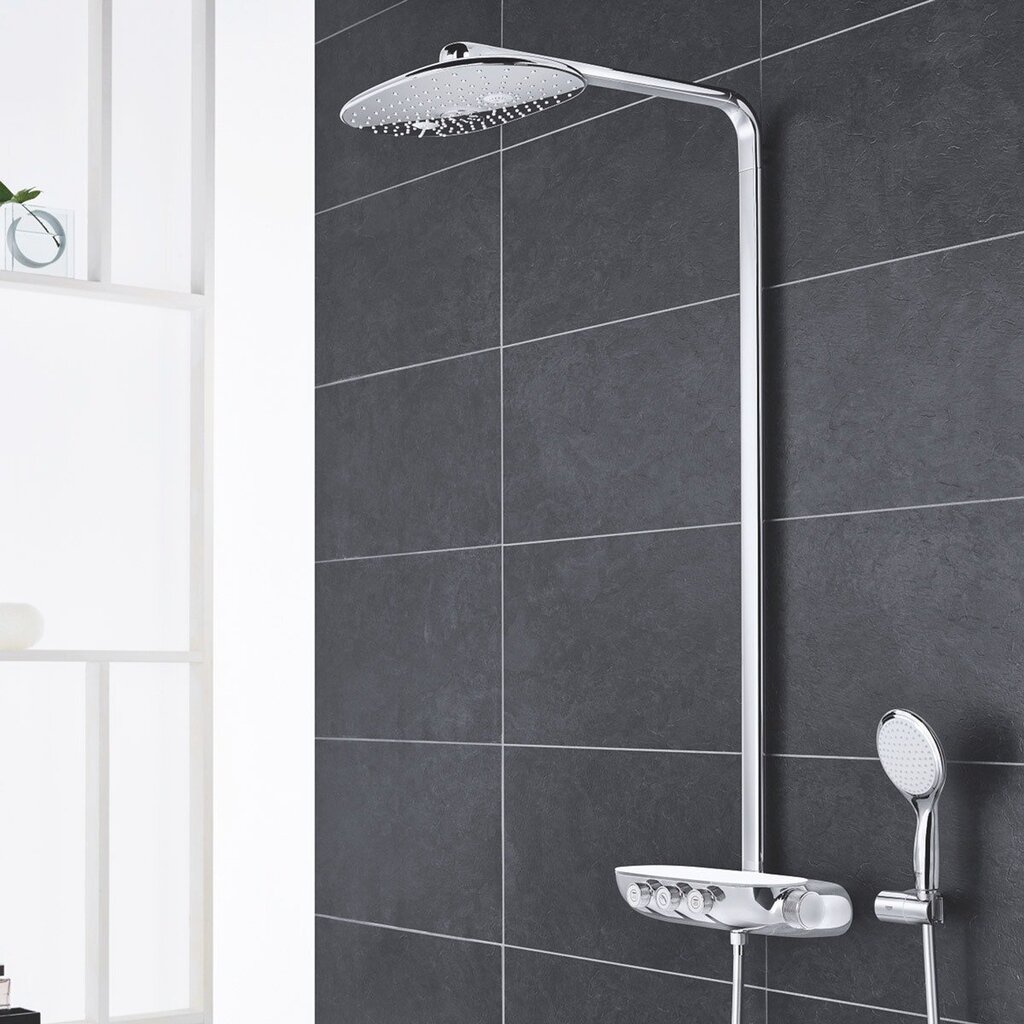 Dušisüsteem Grohe SmartControl 360 DUO termostaatilise segisti ja TrioMassage'i pihustusfunktsiooniga, 26250000 цена и информация | Komplektid ja dušipaneelid | kaup24.ee