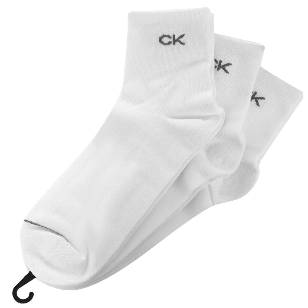 Calvin Klein meeste sokid, 3 paari, valge 701218719 002 39830 hind ja info | Meeste sokid | kaup24.ee