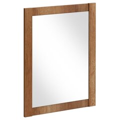 Vannitoa peegel Hakano Aston, 80x60 cm, pruun hind ja info | Vannitoa peeglid | kaup24.ee