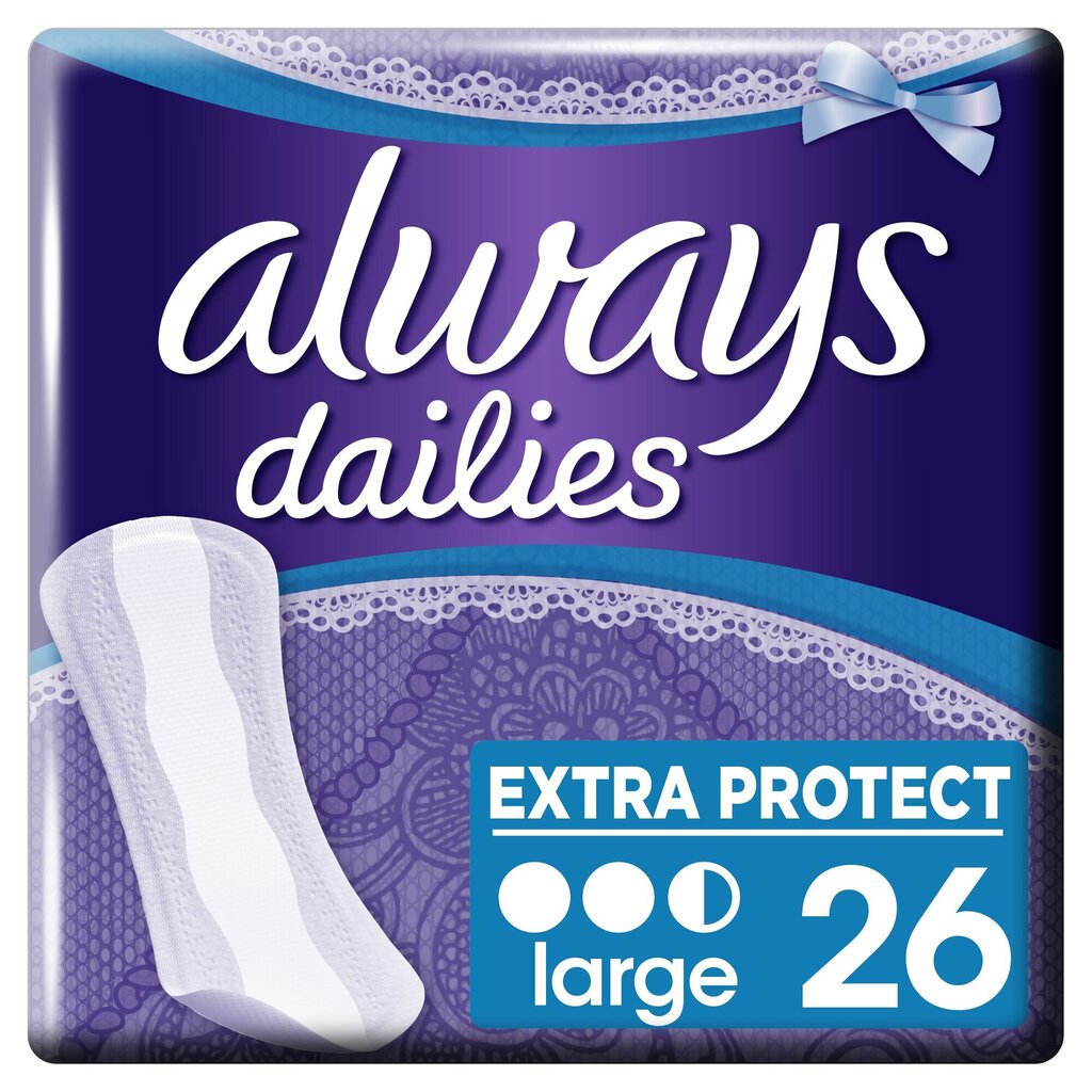 Pesukaitsmed Always Large, 26 tk hind ja info | Tampoonid, hügieenisidemed, menstruaalanumad | kaup24.ee