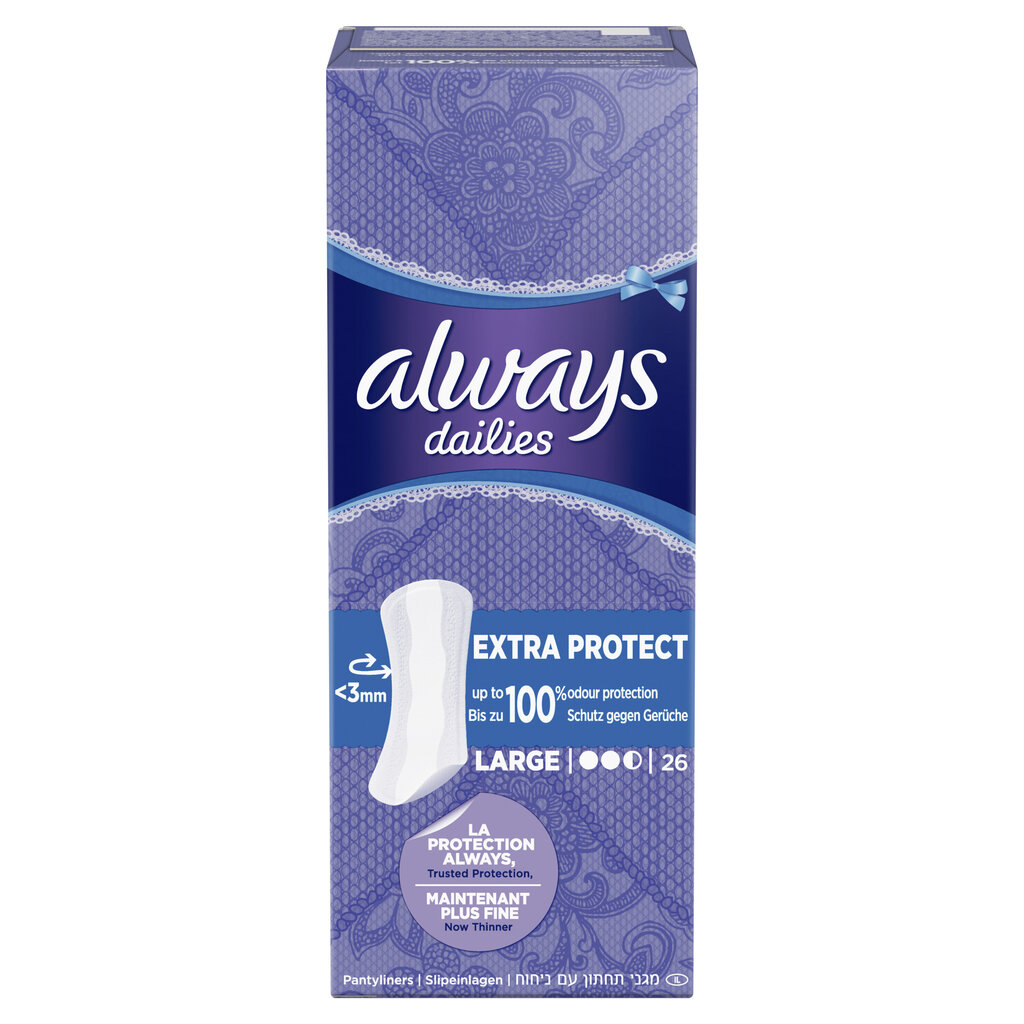 Pesukaitsmed Always Large, 26 tk hind ja info | Tampoonid, hügieenisidemed, menstruaalanumad | kaup24.ee