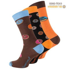 Vincent Creation® DONUT Яркие хлопчатобумажные носки (3 пары) цена и информация | Мужские носки | kaup24.ee