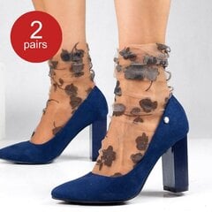 Jeseca черные прозрачные носки (2 пары) цена и информация | Женские носки | kaup24.ee