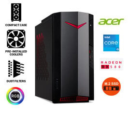 Acer Nitro 50 i5-11400F 16GB 512GB RX580 Windows 10 цена и информация | Стационарные компьютеры | kaup24.ee