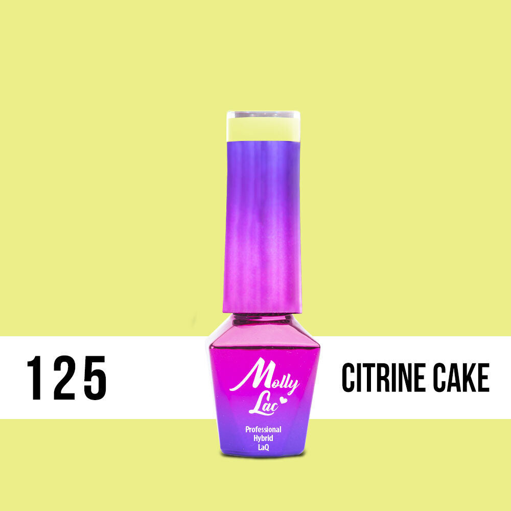 Geellakk MollyLac - Yoghurt Citrine Cake 5ml Ei 125 цена и информация | Küünelakid, küünetugevdajad | kaup24.ee