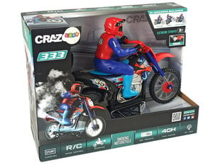 Кроссовый мотоцикл, управляемый дистанционно 1:10 - 20 км/ч цена и информация | Игрушки для мальчиков | kaup24.ee