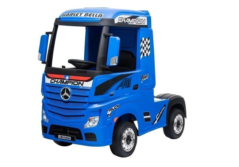 Laste elektriline veoauto Mercedes Actros sinine lakitud MP4 hind ja info | Laste elektriautod | kaup24.ee