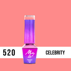 Geellakk MollyLac - I’M THE NUDELOVER Celebrity 5ml Ei 520 цена и информация | Лаки для ногтей, укрепители для ногтей | kaup24.ee