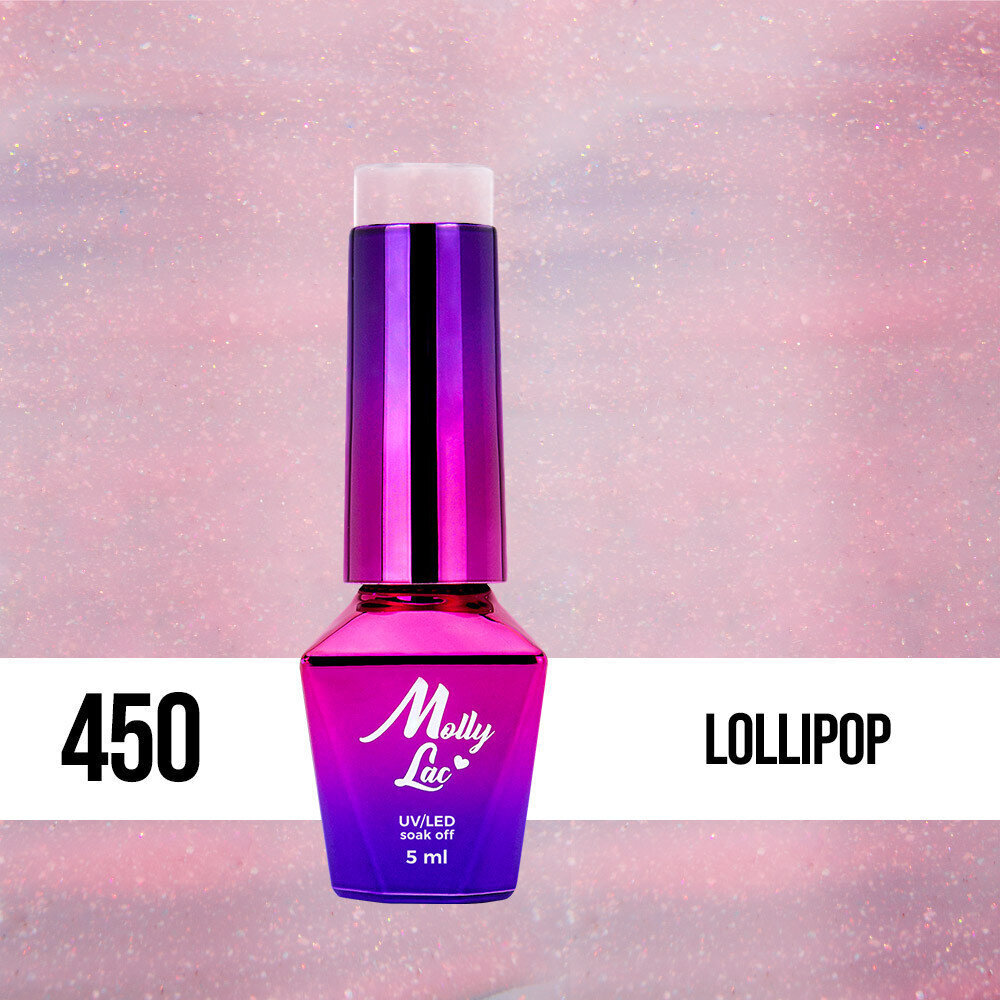 Geellakk MollyLac - BonBons Lollipop 5ml Ei 450 цена и информация | Küünelakid, küünetugevdajad | kaup24.ee