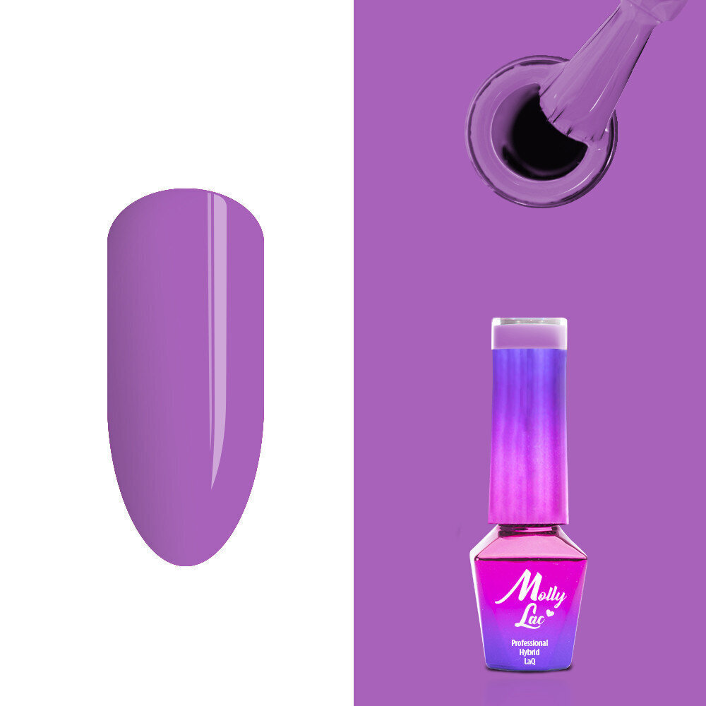 Geellakk MollyLac - Cocktails - Drinks - Purple Rain 5ml Ei 16 цена и информация | Küünelakid, küünetugevdajad | kaup24.ee