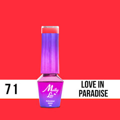 Geellakk MollyLac - Women in Paradise - Love in Paradise 5ml Ei 71 цена и информация | Лаки для ногтей, укрепители для ногтей | kaup24.ee