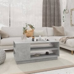 vidaXL kohvilaud, betoonhall, 102 x 55 x 43 cm, puitlaastplaat hind ja info | Diivanilauad | kaup24.ee