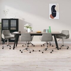 Кухонные стулья, 6 шт., серые цена и информация | Стулья для кухни и столовой | kaup24.ee