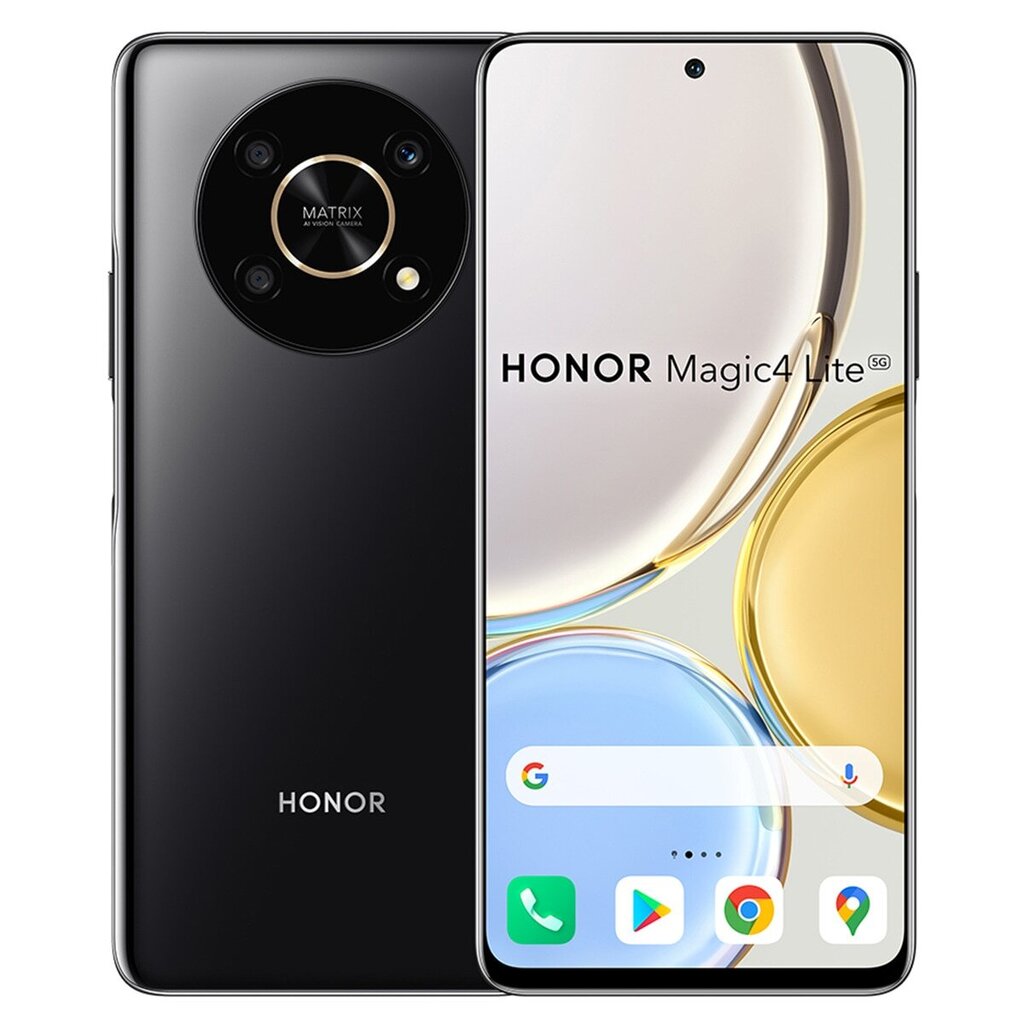 Honor Magic 4 Lite 5G 128GB Dual SIM Midnight Black цена и информация | Telefonid | kaup24.ee