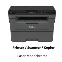 Brother DCP-L2510D Printer / Scanner / Copier laser monochrome hind ja info | Brother Arvutid ja IT- tehnika | kaup24.ee