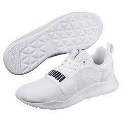 Meeste vabaajajalatsid Puma Wired Puma White-Puma White 36697002, valge цена и информация | Кроссовки для мужчин | kaup24.ee