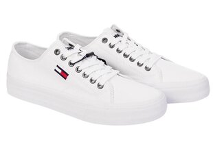 Мужские кроссовки Tommy Hilfiger LONG LACE UP VULC, белые EM0EM00659 YBR 20795 цена и информация | Кроссовки для мужчин | kaup24.ee