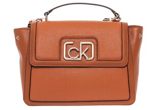 Naiste käekott Calvin Klein FLAP TOP HANDLE, konjakivärvi K60K607091 GC9 36713 hind ja info | Naiste käekotid | kaup24.ee