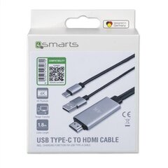 4smarts, USB-A/Lightning/HDMI, 1.8 м цена и информация | Кабели и провода | kaup24.ee